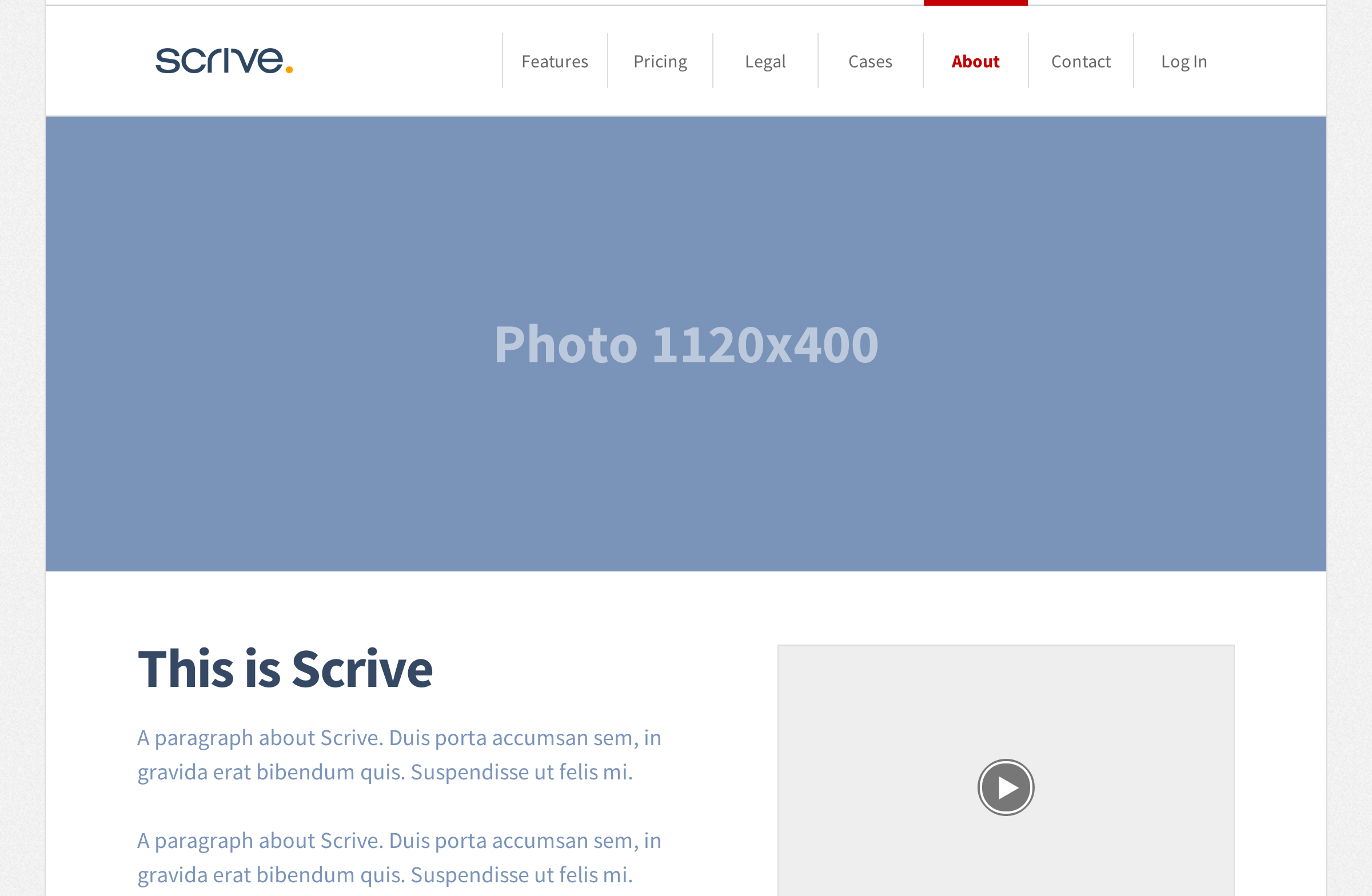 Scrive's about page